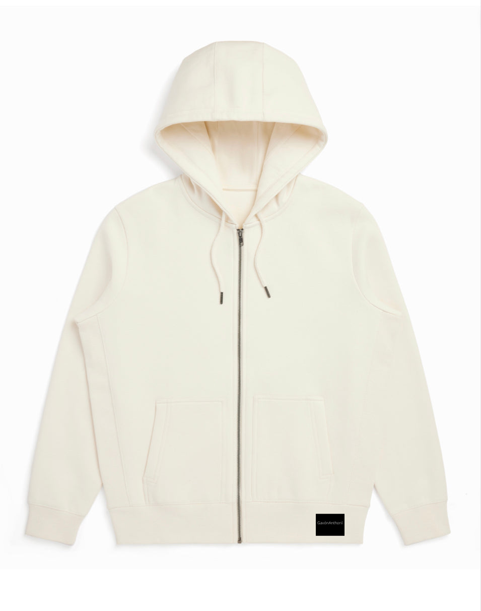 Gavón Anthoní Casual Luxury Zip up Hoodie W/ (patch)