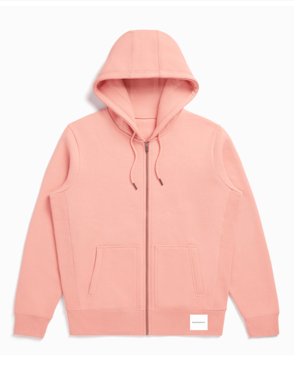 Gavón Anthoní Casual Luxury Zip up Hoodie W/ (patch)