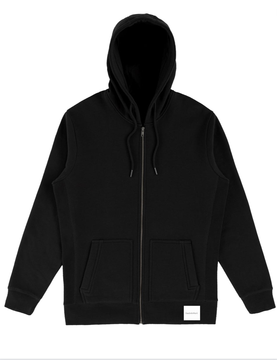 Gavón Anthoní Casual Luxury Zip up Hoodie W/ (patch)